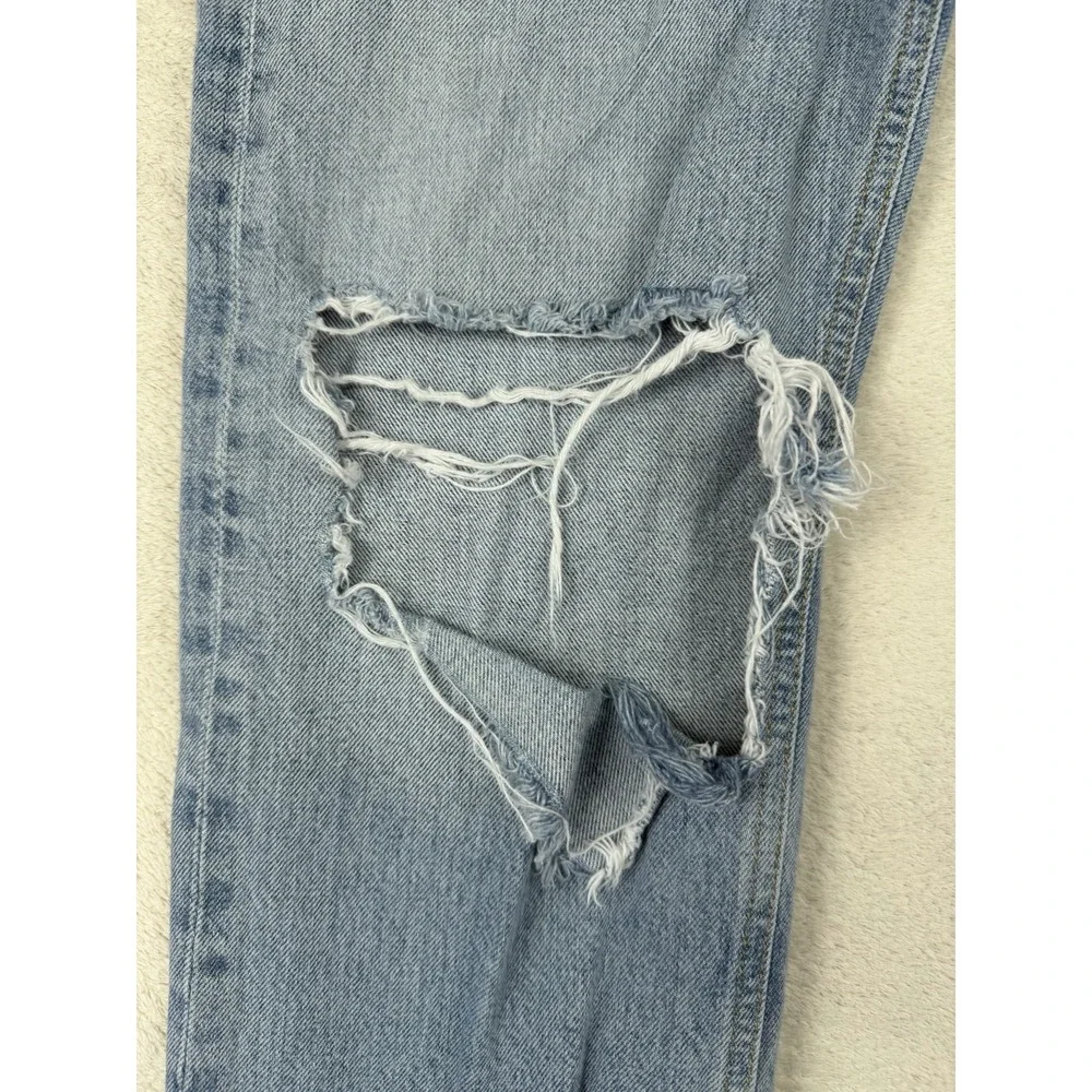 Citizen Of‎ Humanity Eva Sz 23 Light Wash Distressed Jeans High Rise Straight